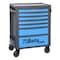 Beta Rolling Tool Cabinet, 7 Drawer, Blue, Steel, 29 in W x 17-1/2 in D x 38 in H 024004676 - alternate 1